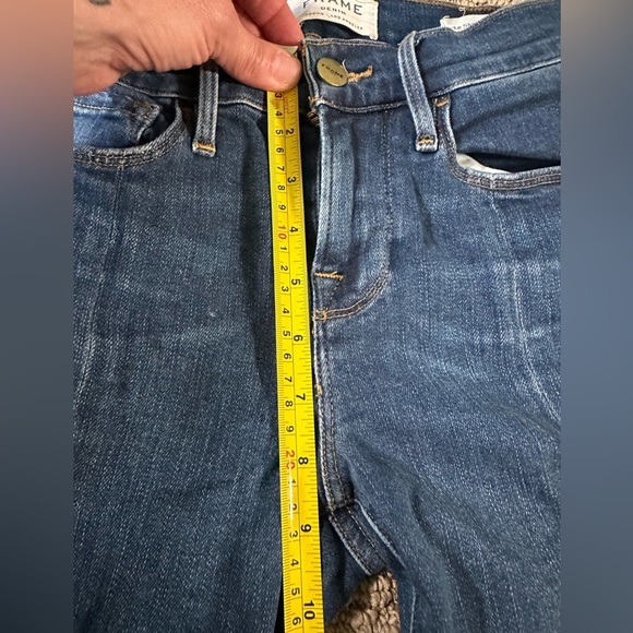 A8- Frame Denim Le Skinny de Jeanne Jean Front Split Tuckahoe 26 - Picture 6 of 8